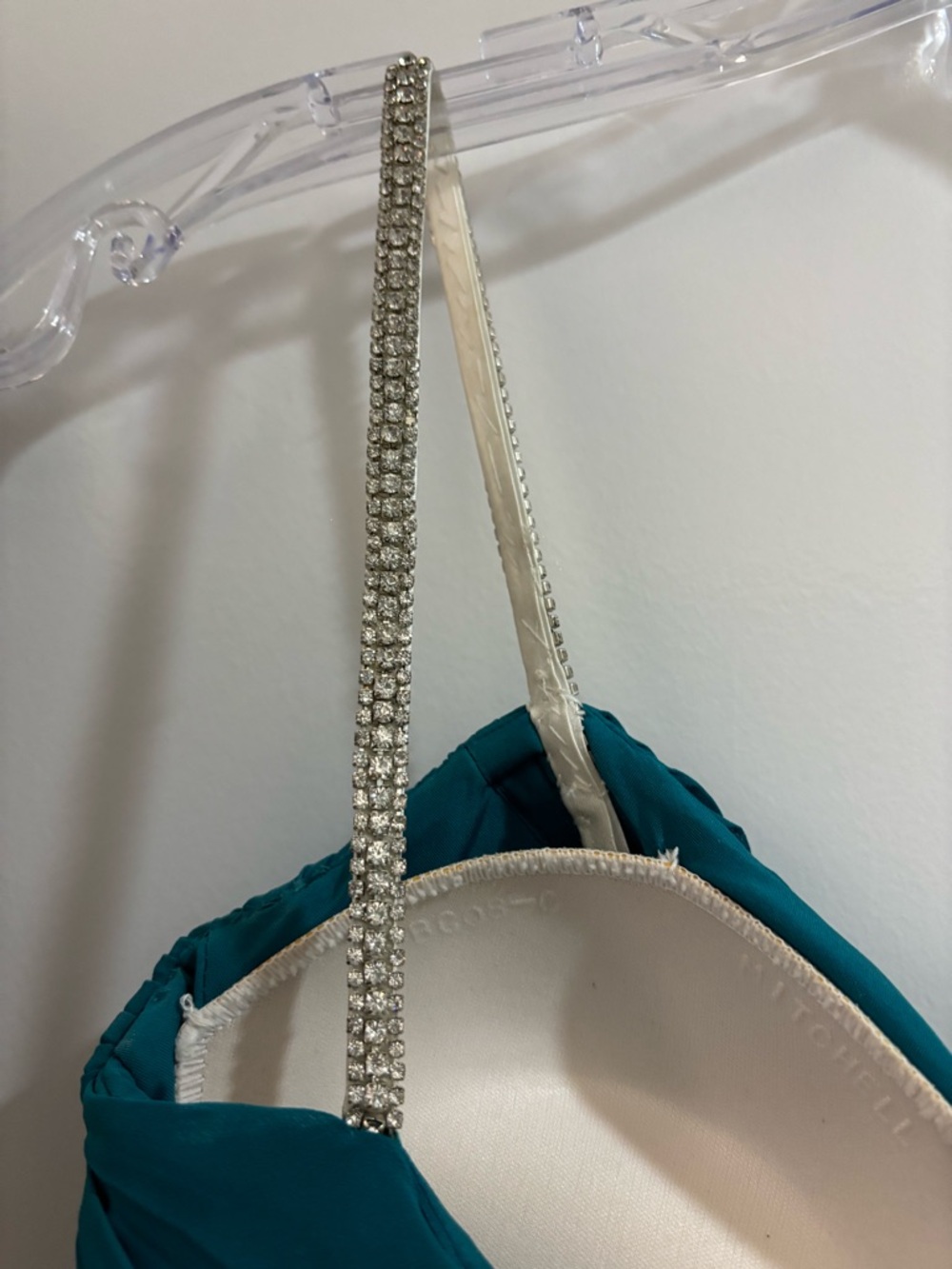 Elegant Teal Evening Gown - Picture 8 of 15
